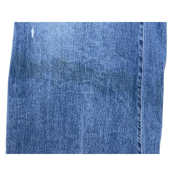 PILCRO Anthropologie Blue Denim Distressed Wide Leg Flare Jeans Womens Size 31 - Image 11