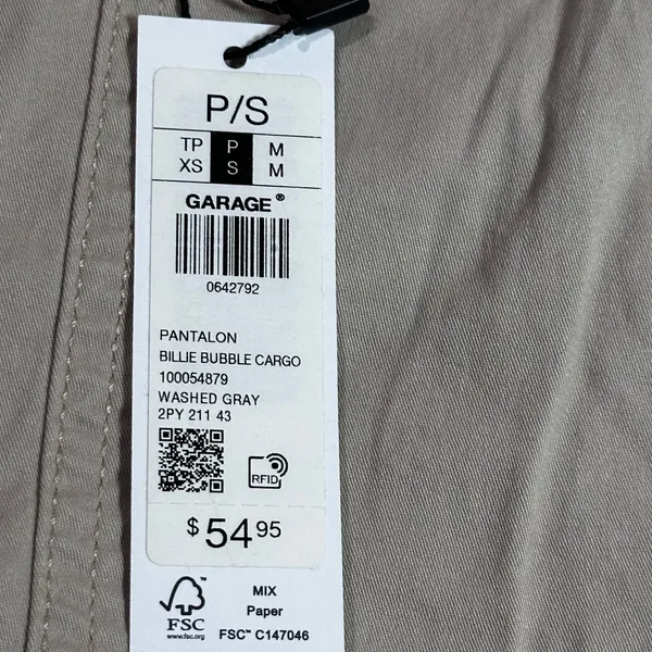 Garage Billie Bubble Beige Jogger Utility Cargo Women Pants Small NWT - Image 8