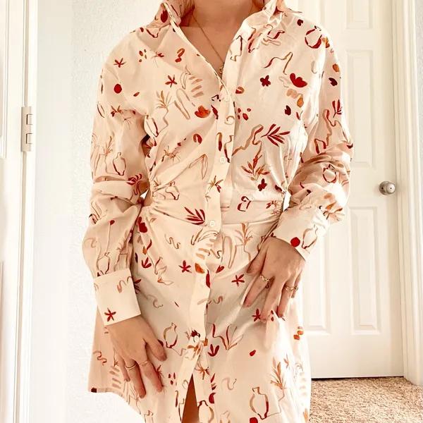 Peppermayo Soho Printed Cut Out Shirt Dress - Image 2