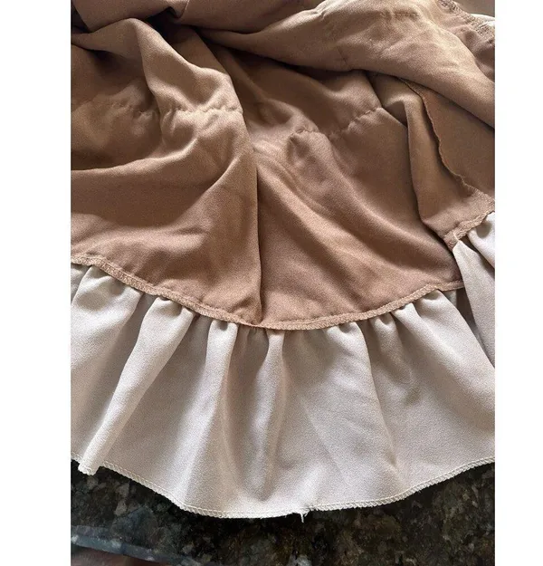 Vintage Princess Lolita A-Line Dress Fairy Balloon Sleeve Pearls Party Costume S - Image 6