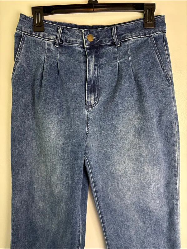 bagatelle Tailored Wide Leg Trouser Jeans Pleated Front Sz 30/10 Business Casual - Image 3