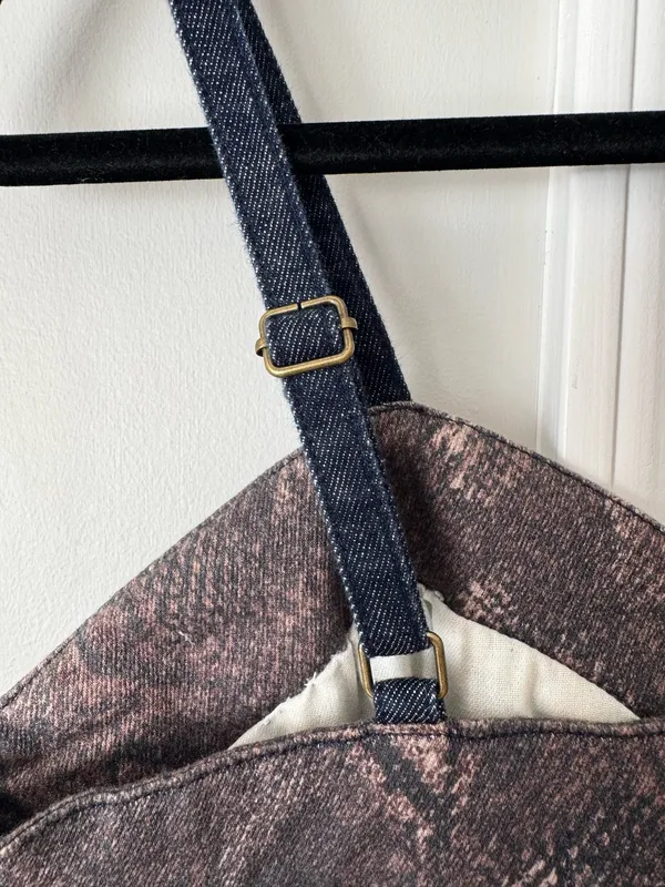 Anthropologie Pilcro Snake Print Denim Romper/Playsuit, Size 8 - Image 13