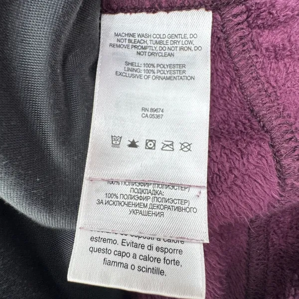 Mountain Hardwear Fleece Jacket Purple‎ Zip Up Women's Medium - Image 4