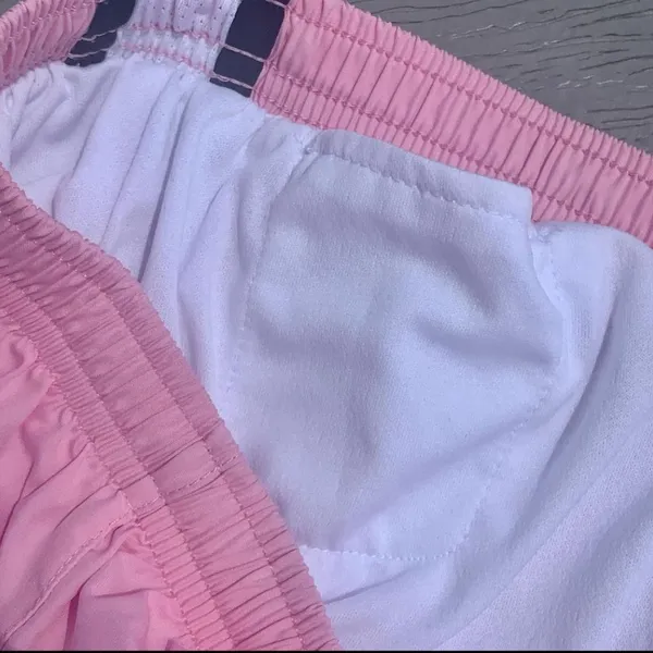 Bubblegum Pink Nike Running Shorts - Image 3