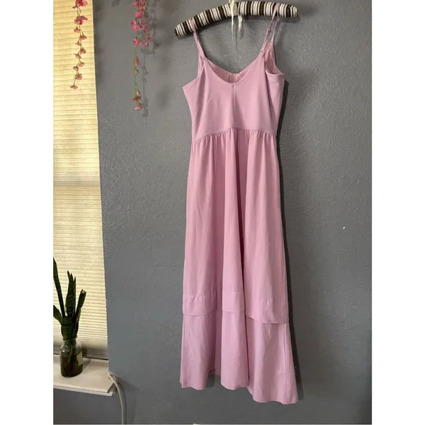Athleta Light Pink Sleeveless Maxi Dress - Image 6