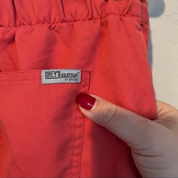Greys Anatomy By Barco Orange‎ Scrub Pants - Image 7
