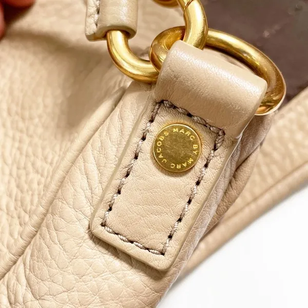 Marc by Marc Jacobs Too Hot to Handle Leather Crossbody Bag Tan - Image 8