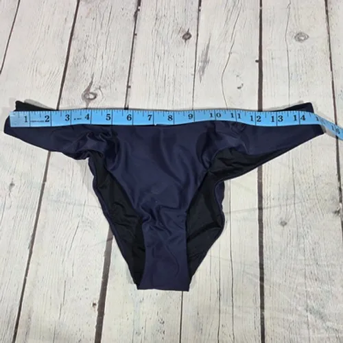 J. Crew Curved-waist cheeky‎ bikini bottom in Navy M NWT - Image 8