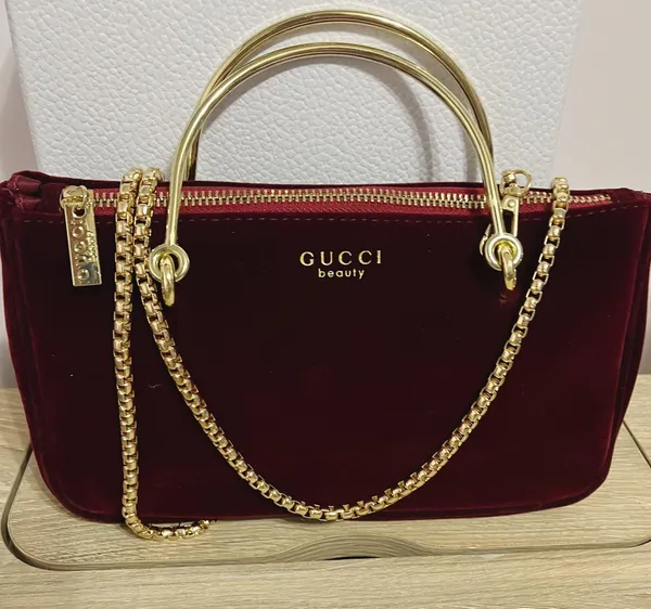 Gucci Makeup Cosmetic Case Purse Pouch Shoulder Bag - Image 2