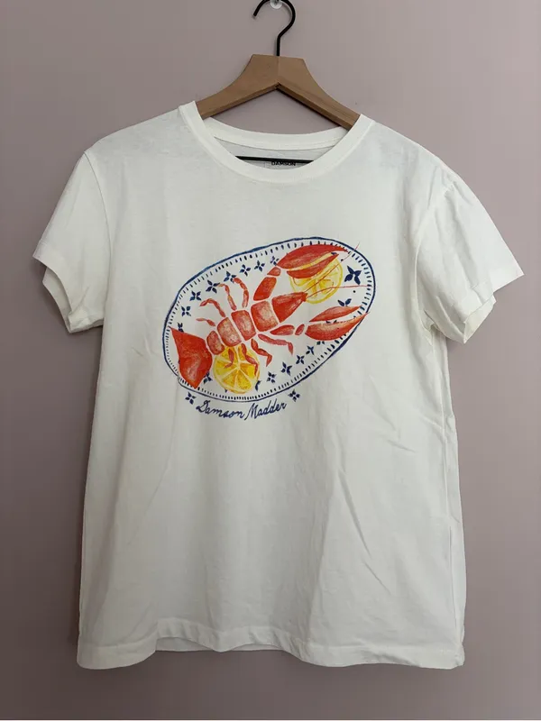 Damson Madder x Anthropologie Plate de Homard Shrunken Graphic Tee 10 - Image 2