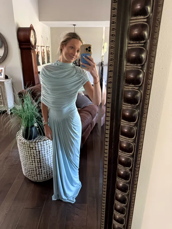 Miss Rosier Formal Dress Blue Size XXS - Image 3