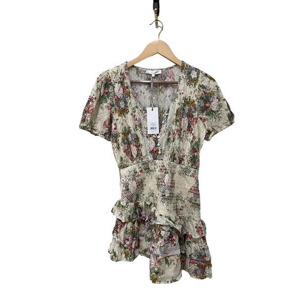 LoveShackFancy Keelin‎ Mini Dress Size Medium - Image 4