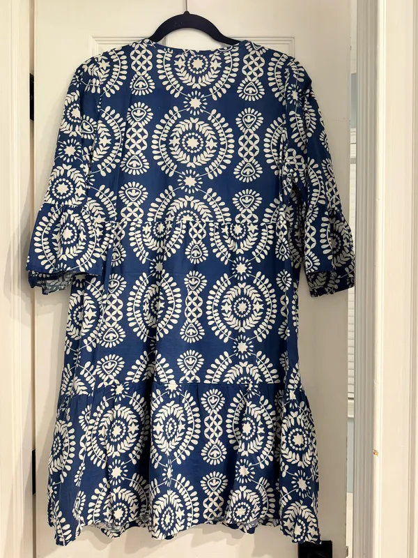 Womens Blue Dress Size L - Image 4