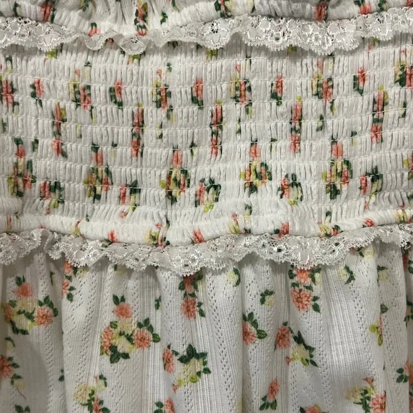 Final price For Love And Lemons White Floral Dress - Image 4