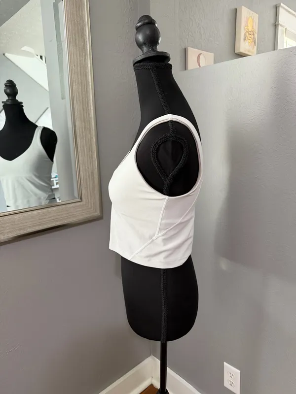 Lululemon Align Tank Top White Yoga Athletic Running Crop Light Support Size 6 - Image 3