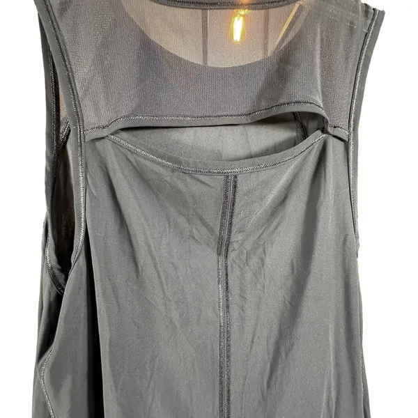 Lululemon Sculpt Tank Top Womens 6 8 Medium Black Mesh Back Cutout Run Training - Image 8