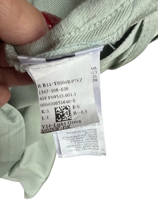 REISS Mylie Tapered Trousers Pants 10 Mint Green‎ High Rise Belted Sz 10 - Image 9