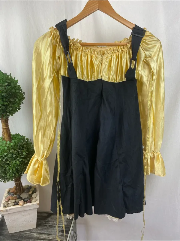 Leg Avenue Gold & Black Pirate Marauder’s Bar Tavern Wench Halloween Costume S - Image 3