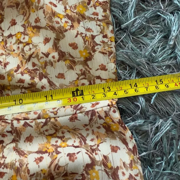 Astr Floral Midi Dress in Yellow Size S - Image 8
