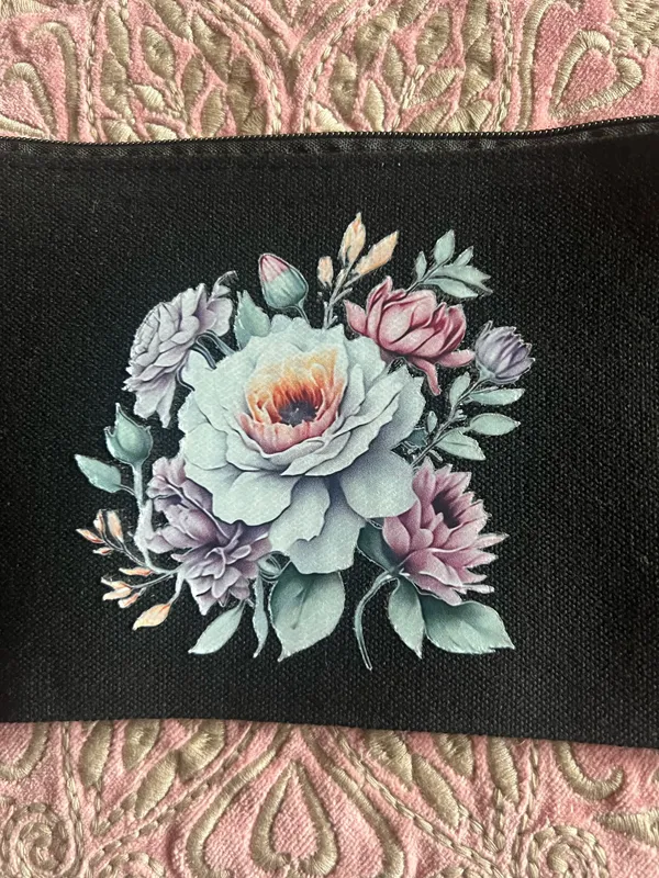 & Other Stories Makeup & Accessories Small Canvas Zipper Bag Size 5.1 by 8.3 inches NWT - Image 2