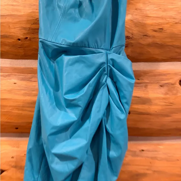 Amanda Uprichard Mohan Dress Marina Blue Short Sleeveless size S - Image 5