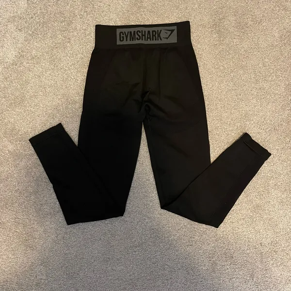Gym Shark Leggings - Black - Image 2