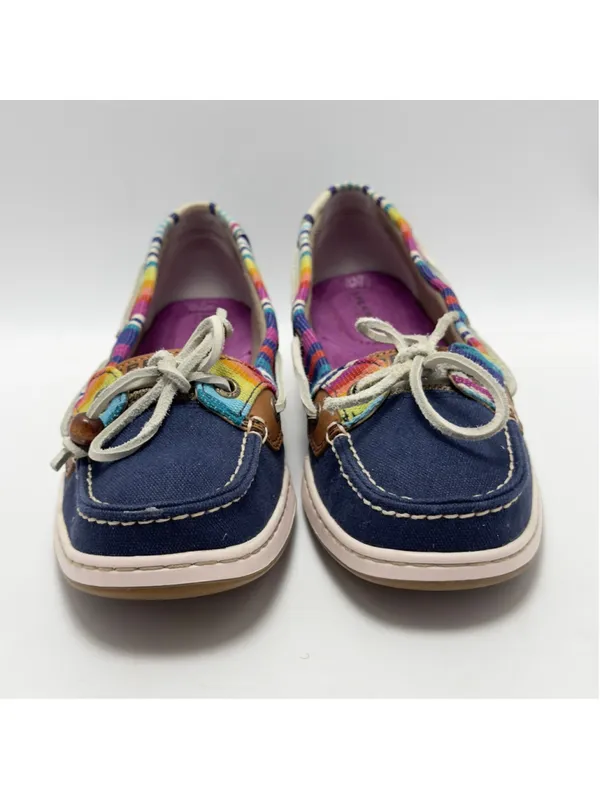 Sperry Top-Sider Women's Angelfish Navy/Serape Boat Shoes Size 8M - Image 8