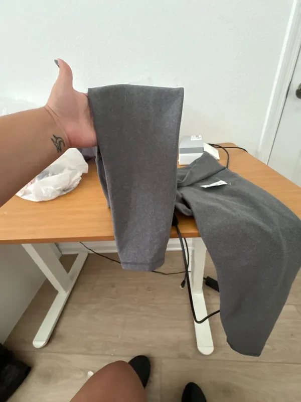 Old Navy Powersoft High-Rise Leggings, Gray Heather, Medium - Image 5