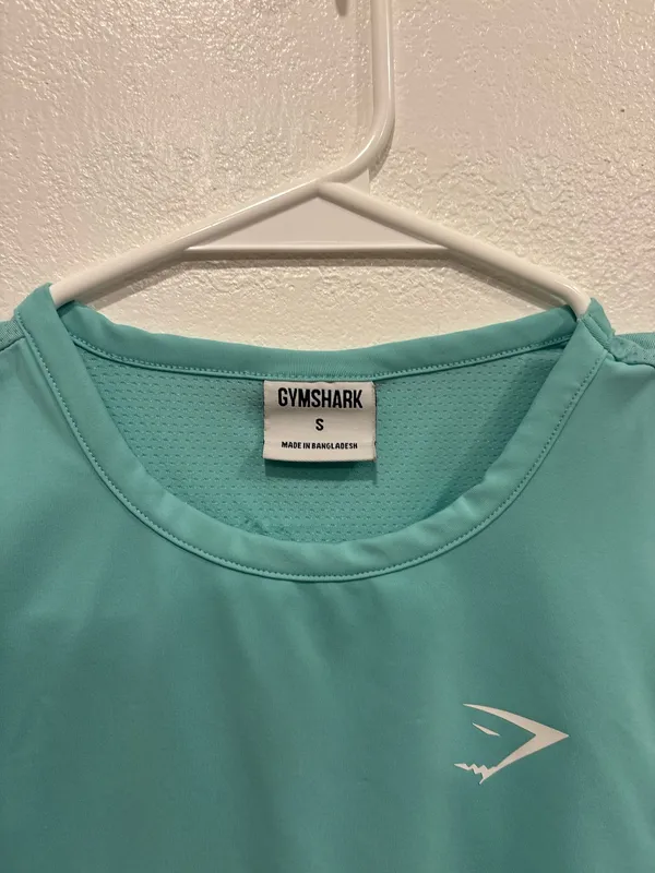 Blue Gymshark Top Crop - Image 2