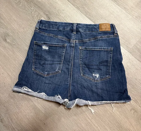 American eagle curvy hi rise shortie denim shorts - Image 5