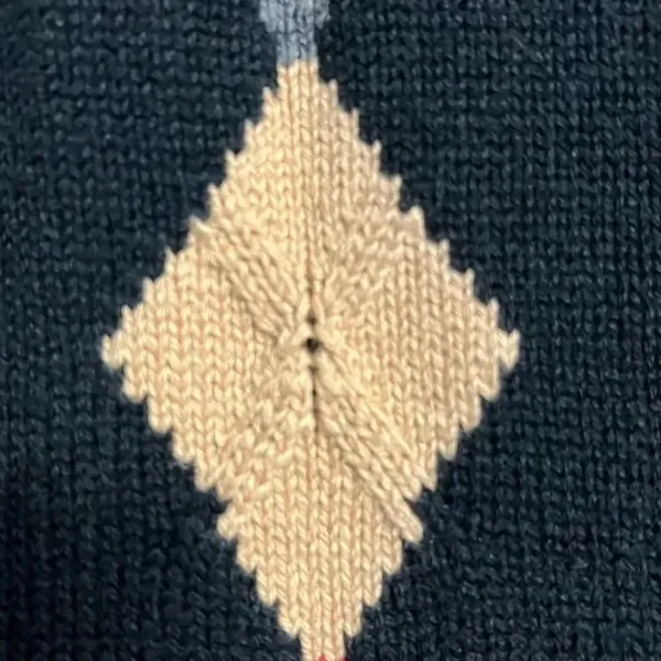 Liz Claiborne Vintage 100% cotton preppy knit sweater LizGolf‎ country club bookish classic - Image 7