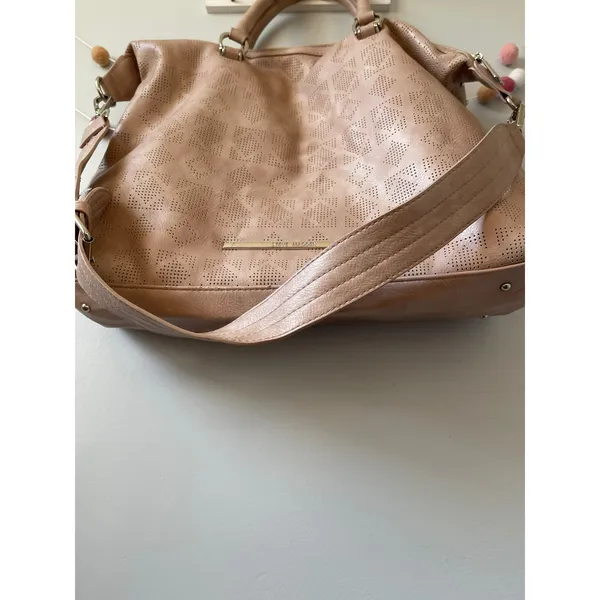 Steve Madden Y2K Blush Pink Embossed Pattern Crossbody Shoulder Bag - Image 4