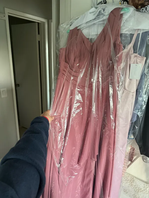 JJ's House Dusty Pink Long Wedding Guest Dress - Image 7