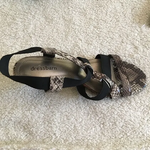 ‎Dress Barn Walda snake skin heels size 6 - Image 6