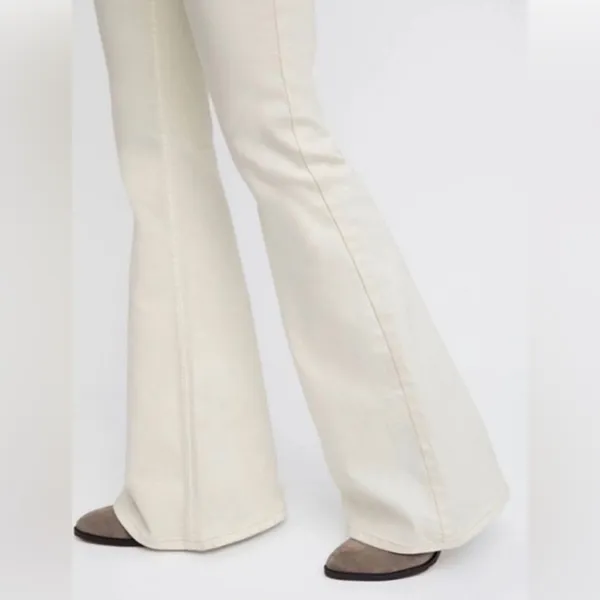NWT Free People Penny Pull on Flare Jeans ~ White~ size 32 🤍 - Image 8