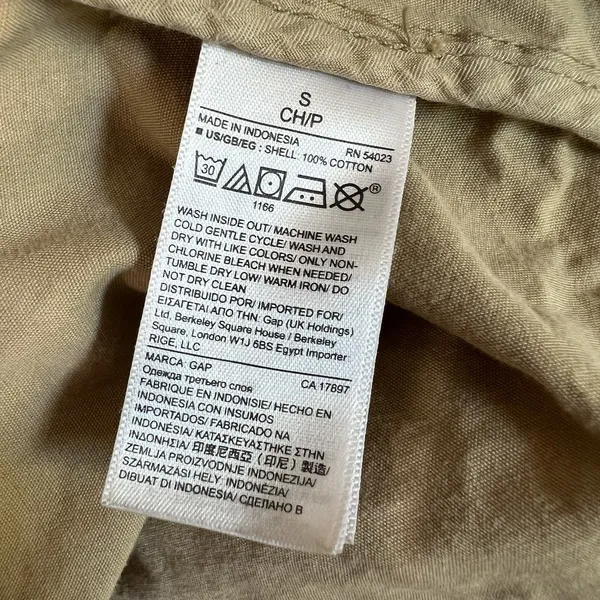 Gap Women's Khaki Utility Jacket‎ Safari Military Cotton Lightweight - Image 11