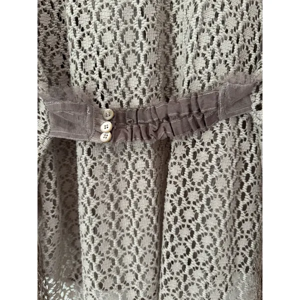 Free People New Romantics Open Crochet Fringe Top Size Small - Image 7