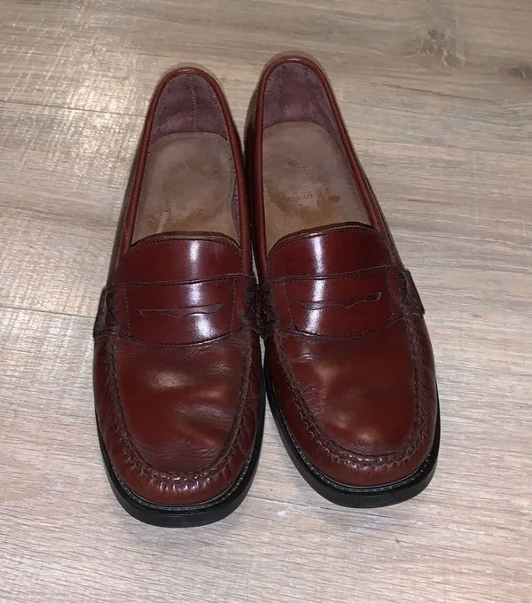 G.H. Bass &Co. Katherine 2 Wefjuns brown leather office loafers made in Brazil - Image 2