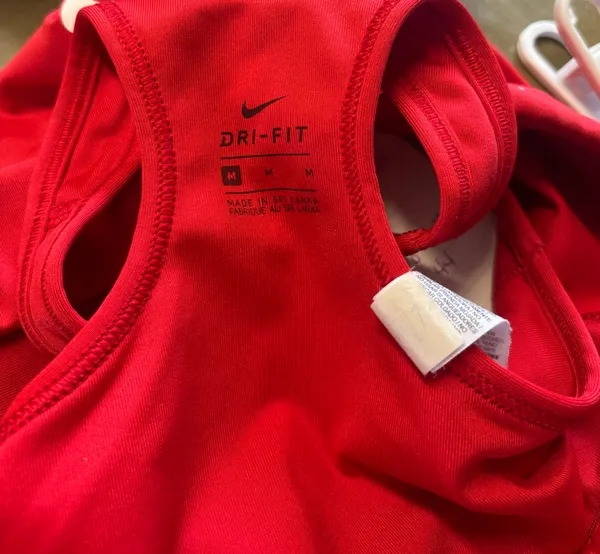 Med Nike University Red/White Swoosh Med support racerback Sports - Image 3