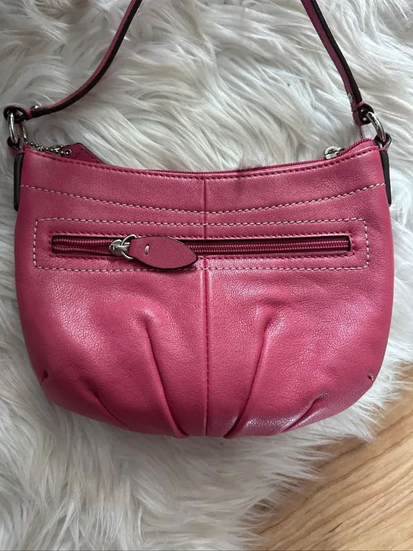 Coach Ashley Pleated Crossbody Swingpack Watermelon Light Blush Handbag - Image 2