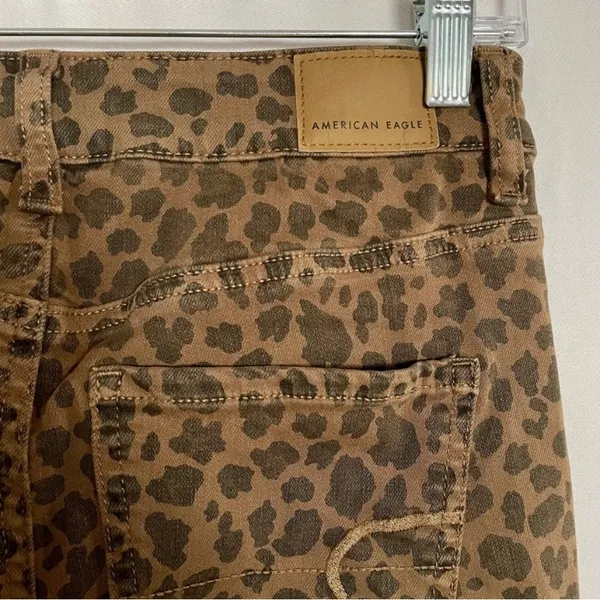 American Eagle next level stretch super hi-rise leopard jegging 4S - Image 10