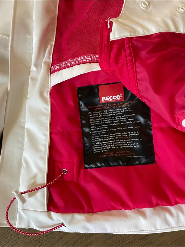 The North Face HyVent RECCO Jacket Women’s Size Medium White/Pink Full Zip - Image 13