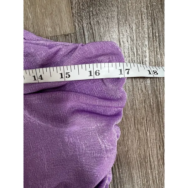 Asymmetrical Lavender One Shoulder Cocktail Mini Dress Size XL - Image 6