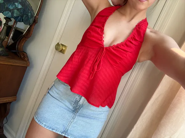 PacSun Halter Red Top - Image 4