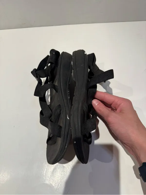 Classic Black Strappy Hiking Outdoor Sandals - Size 9 - Image 4