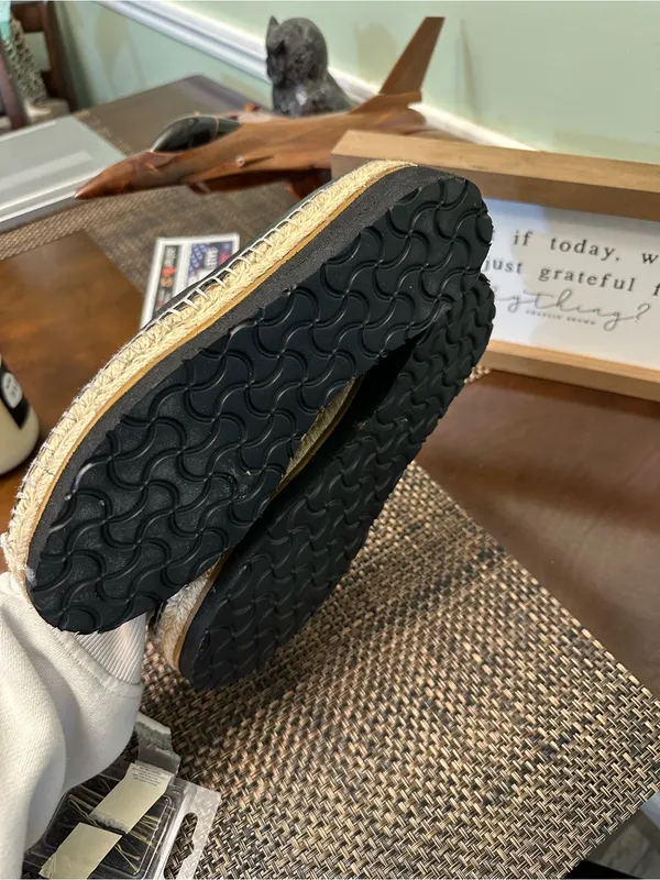 Coach Black Espadrille Slip-On Flats - Image 2