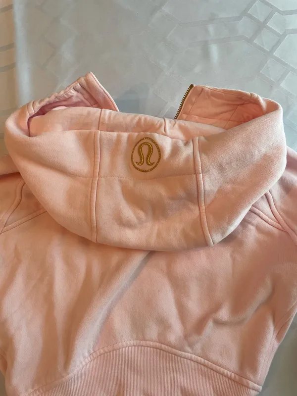 Lululemon Scuba Cropped Full-Zip Pink - Image 4