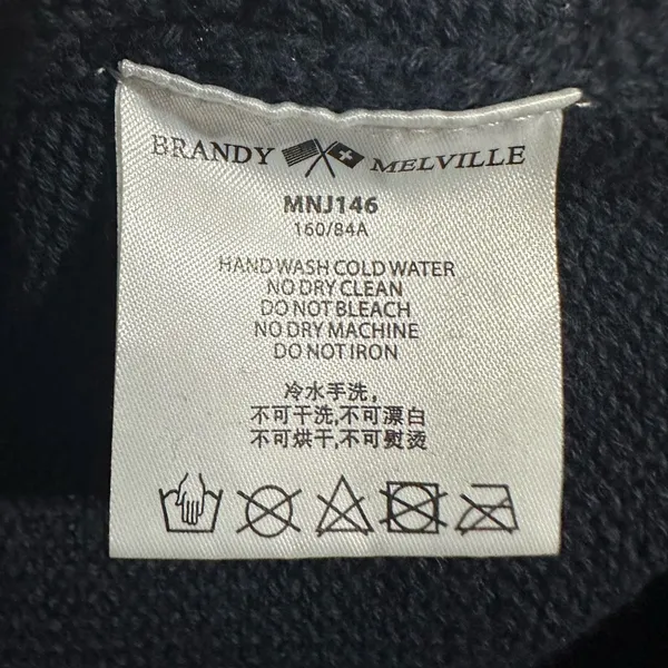 Brandy Melville Blue Sweater Vest Top O/S - Image 4