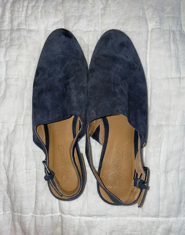 Madewell Blue Sling Back Shoes - Image 2