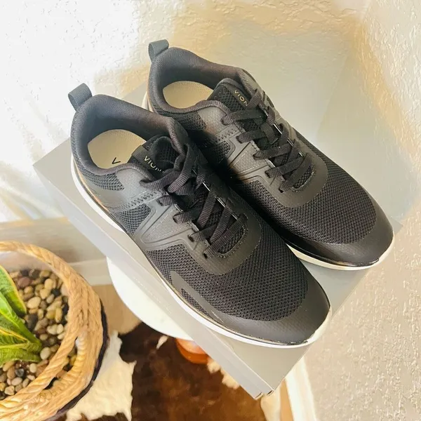 VIONIC Leyo Sneaker Orthotic Comfort Cushioned Tennis Shoes, Black,‎ Size 9, NWT - Image 5